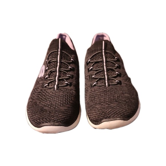 Size-9 Skechers Womens Air Cooled Memory Foam Dark Gary/Black Lightly Used - Picture 2 of 7